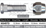 Stud & Nut NS457D - Nice Products | Universal Auto Spares