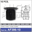 FASTENERS Pkt 10 AF386-10 - Nice Products | Universal Auto Spares