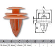 Fasteners BAG 1000 AF433-1000 - Nice Products | Universal Auto Spares