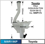 Washer Reservoir & Pump NWR196P - Nice Products | Universal Auto Spares