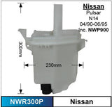 Washer Reservoir & Pump NWR300P - Nice Products | Universal Auto Spares