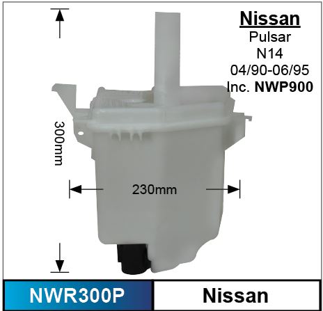Washer Reservoir & Pump NWR300P - Nice Products | Universal Auto Spares