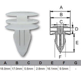 FASTENERS Bag 100 AF448-100 - Nice Products | Universal Auto Spares