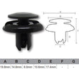 FASTENERS Pkt 10 AF472-10 - Nice Products | Universal Auto Spares
