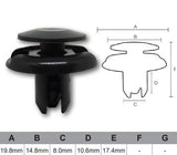 FASTENERS Bag 100 AF472-100 - Nice Products | Universal Auto Spares