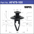 FASTENERS Bag 100 AF479-100 - Nice Products | Universal Auto Spares