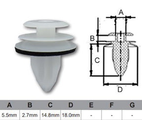 FASTENERS Bag 100 AF482-100 - Nice Products | Universal Auto Spares