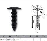 FASTENERS Bag 1000 AF464-1000 - Nice Products | Universal Auto Spares