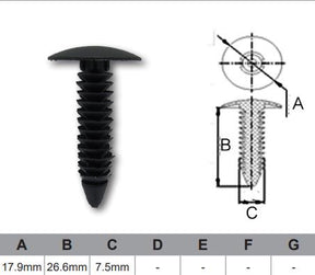 FASTENERS Bag 1000 AF464-1000 - Nice Products | Universal Auto Spares
