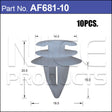 FASTENERS Pkt 10 AF681-10 - Nice Products | Universal Auto Spares