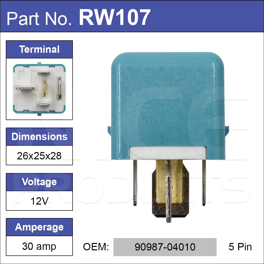 Relay RW107 - Nice Products | Universal Auto Spares