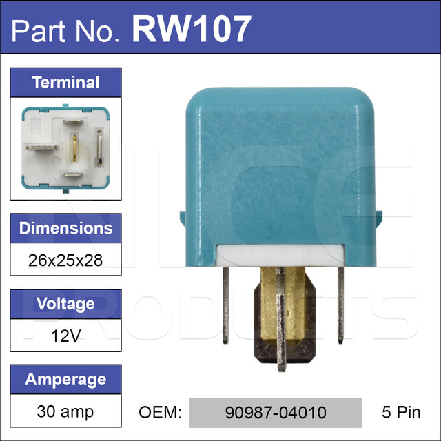 Relay RW107 - Nice Products | Universal Auto Spares