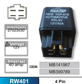 Relay RW401 - Nice Products | Universal Auto Spares