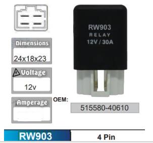 Relay RW903 - Nice Products | Universal Auto Spares