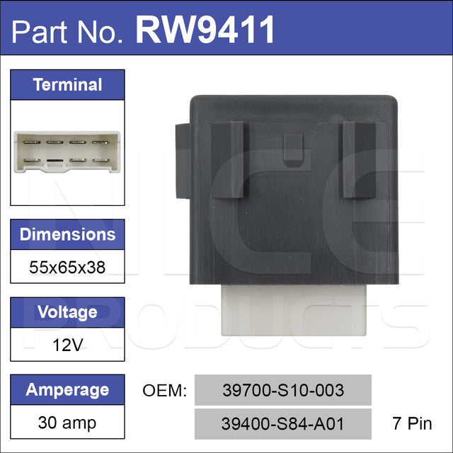 Relay RW9411 - Nice Products | Universal Auto Spares