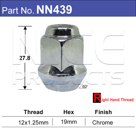 Wheel Nut NN439 - Nice Products | Universal Auto Spares