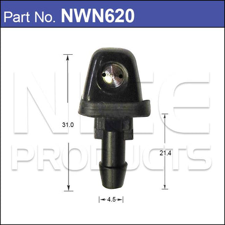 Windscreen Washer Nozzle Pair Fits Ford NWN620 - Nice Products | Universal Auto Spares