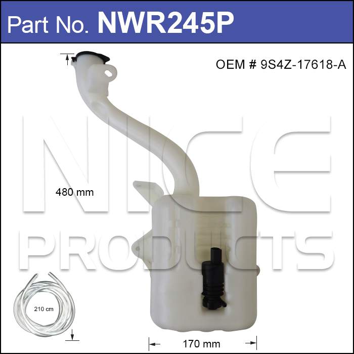 Washer Bottle With Washer Pump NWR245P - Nice Products | Universal Auto Spares