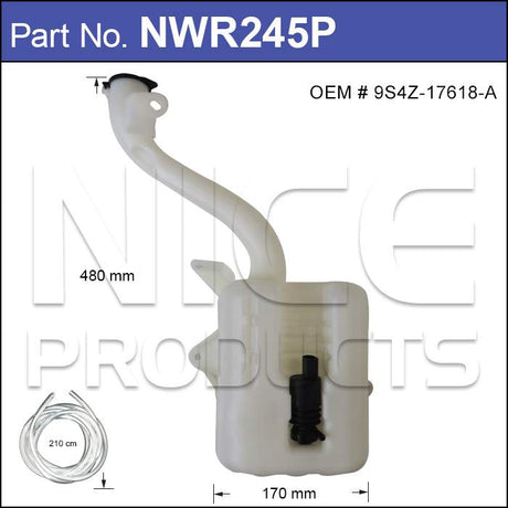Washer Bottle With Washer Pump NWR245P - Nice Products | Universal Auto Spares