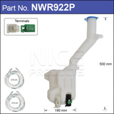 Washer Bottle With Washer Pump NWR922P - Nice Products | Universal Auto Spares