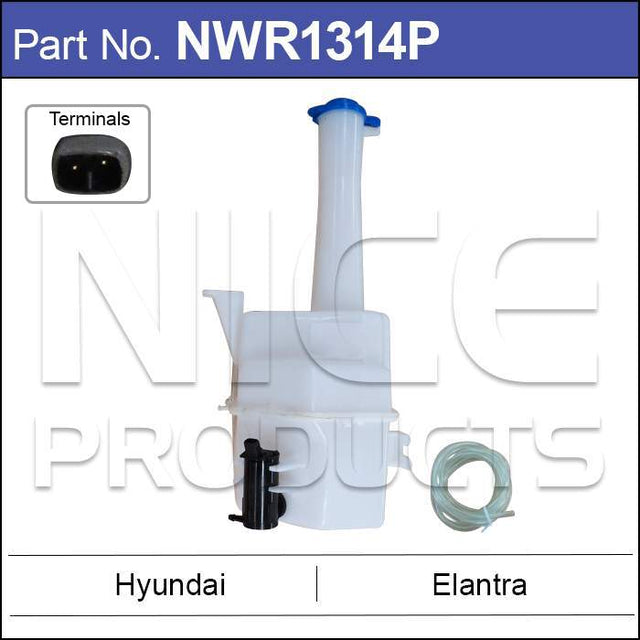 Washer Bottle With Washer Pump NWR1314P - Nice Products | Universal Auto Spares