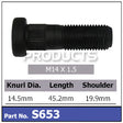 Wheel Stud S653 - Nice Products | Universal Auto Spares