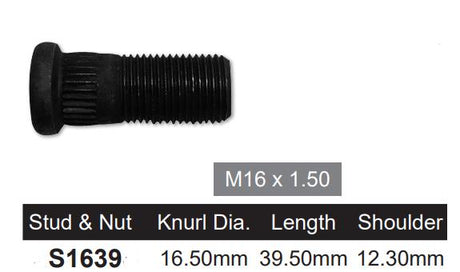 Wheel Stud S1639 - Nice Products | Universal Auto Spares