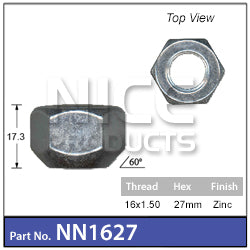 Wheel Nut NN1627 - Nice Products | Universal Auto Spares