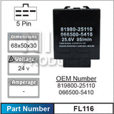 FLASHER RELAY FL116 - Nice Products | Universal Auto Spares
