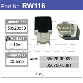 RELAY RW116 - Nice Products | Universal Auto Spares