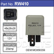 RELAY RW410 - Nice Products | Universal Auto Spares