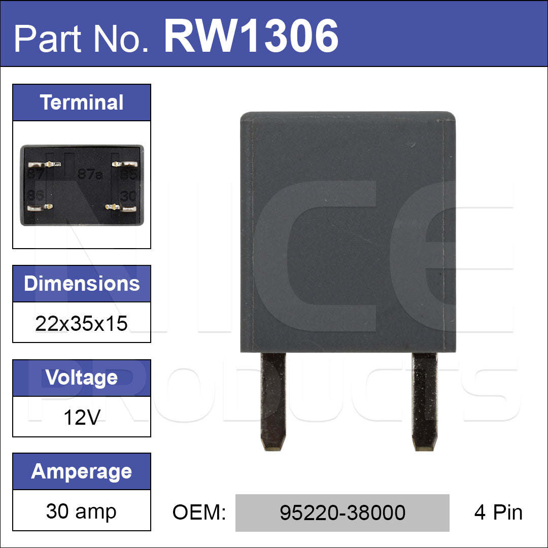 RELAY RW1306 - Nice Products | Universal Auto Spares