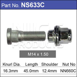 Stud & Nut NS633C - Nice Products | Universal Auto Spares