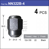 Wheel Nut NN322B-4 - Nice Products | Universal Auto Spares