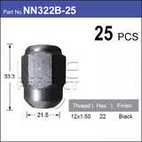 Wheel Nut NN322B-25 - Nice Products | Universal Auto Spares