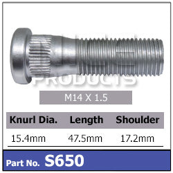 Wheel Stud S650 - Nice Products | Universal Auto Spares