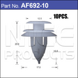 FASTENERS Pkt 10 AF692-10 - Nice Products | Universal Auto Spares