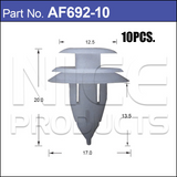 FASTENERS Pkt 10 AF692-10 - Nice Products | Universal Auto Spares