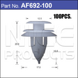 FASTENERS Pkt 100 AF692-100 - Nice Products | Universal Auto Spares