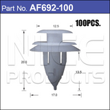 FASTENERS Pkt 100 AF692-100 - Nice Products | Universal Auto Spares