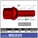 HEX BOLT MB353R - Nice Products | Universal Auto Spares