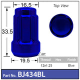SPLINE WHEEL NUT BJ434BL - Nice Products | Universal Auto Spares