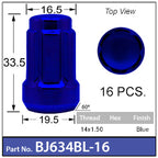 SPLINE WHEEL NUT BJ634BL-16 - Nice Products | Universal Auto Spares