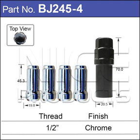 WHEEL SPLINE NUT BJ245-4 - Nice Products | Universal Auto Spares