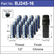 WHEEL SPLINE NUT BJ245-16 - Nice Products | Universal Auto Spares