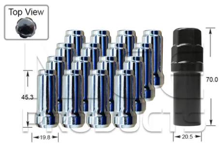 WHEEL NUT SPLINE BJ645-16 - Nice Products | Universal Auto Spares