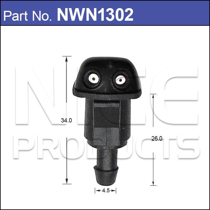 Washer Nozzle NWN1302 - Nice Products | Universal Auto Spares