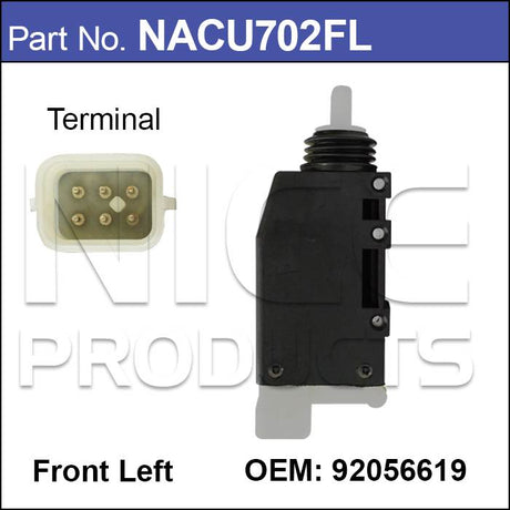 Door Lock Actuator NACU702FL - Nice Products | Universal Auto Spares