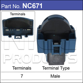 Ignition Switch NC671 - Nice Products | Universal Auto Spares