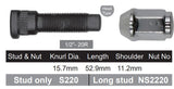 Wheel Stud and Nut NS220B - Nice Products | Universal Auto Spares